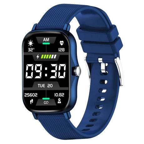pTron Force X10e SmartWatch, 24/7 Heart Rate Tracking, SpO2, IP68 Waterproof, Blue-0