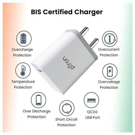 pTron Volta Elite Charger (White/Grey)-1