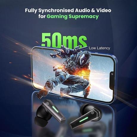 pTron Bassbuds B51 Wireless Earphone, Black-6