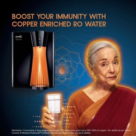Pureit WUCU100, 8 Liters, 60 Watt, RO+UV+MF Water Purifier, Copper Charge Technology and Intelligent Copper Auto-Cleaning-1