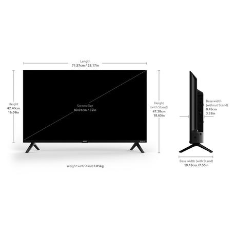 Acer 80.01 cm (32 inches) HD Smart LED Google TV with Andriod 14, Black, L Series, AR32HDLGU2841AT-5