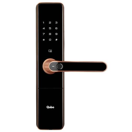 Qubo Ultra HLM01 Smart Door Lock with 5-Way Unlock Access, Copper-0