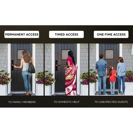 Qubo Ultra HLM01 Smart Door Lock with 5-Way Unlock Access, Copper-2
