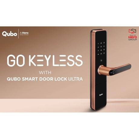Qubo Ultra HLM01 Smart Door Lock with 5-Way Unlock Access, Copper-4