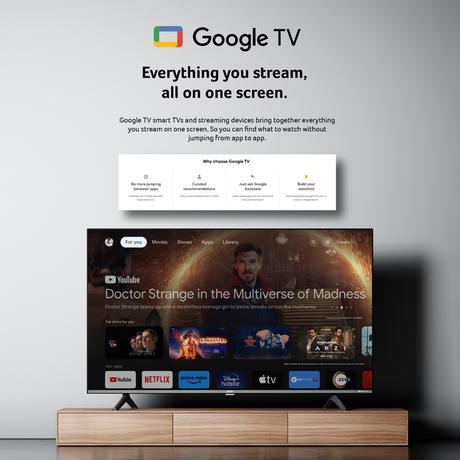 Acer 80.01 cm (32 inches) HD Smart LED Google TV with Andriod 14, Black, L Series, AR32HDLGU2841AT-2