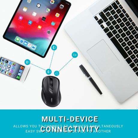 Rapoo M500 Multi-mode Wireless Mouse, Black-5