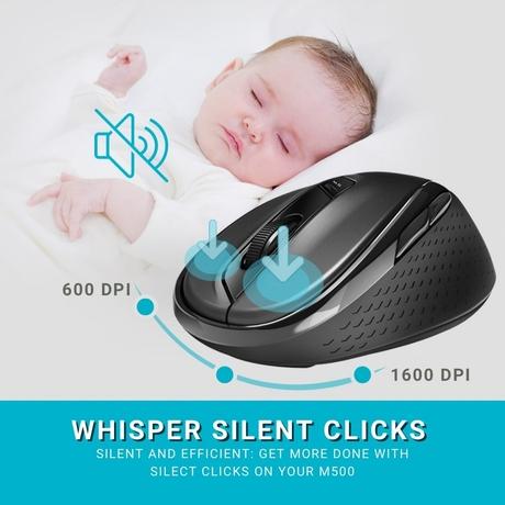 Rapoo M500 Multi-mode Wireless Mouse, Black-6