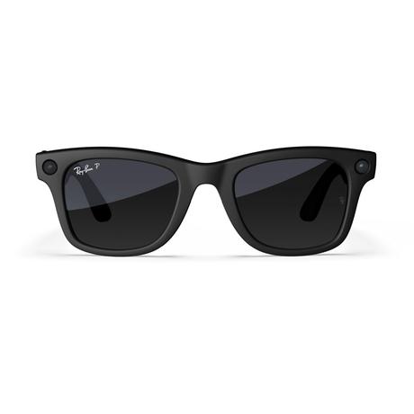 Ray-Ban Meta Wayfarer (Gen 1) with Meta AI, photo and video capture - Large Matte Black, Polarised Gradient Graphite lenses-3