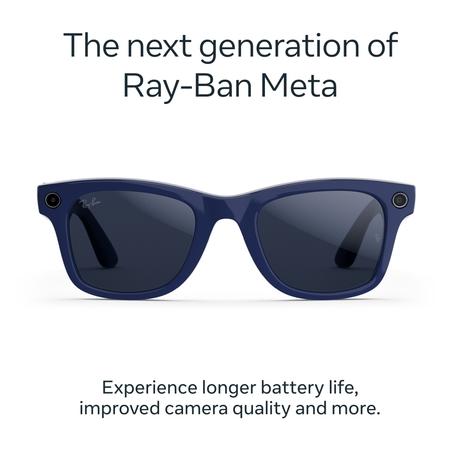 Ray-Ban Meta Wayfarer (Gen 2) - Shiny Cosmic Blue, Transitions Sapphire lenses-1