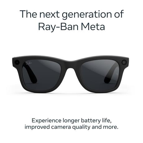 Ray-Ban Meta Wayfarer (Gen 2) - Matte Black, Transitions Grey lenses-1