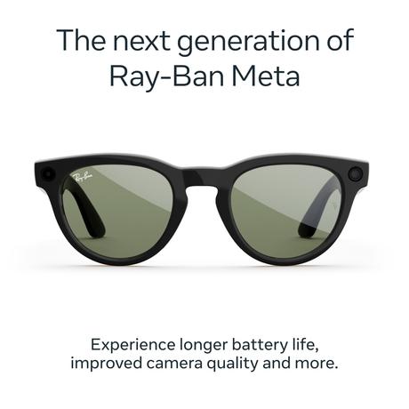 Ray-Ban Meta Headliner (Gen 2) - Shiny Black, Green lenses-1