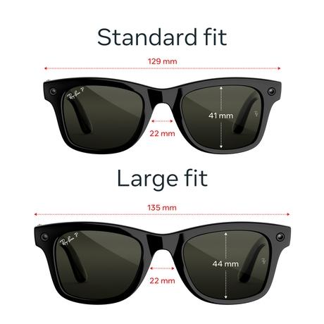 Ray-Ban Meta (Gen 3) Wayfarer Shiny Black Polarized Green Lenses-5