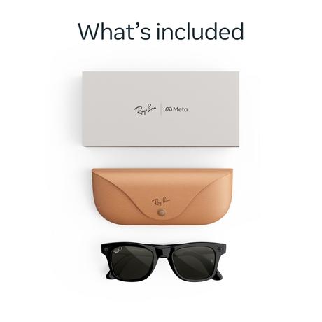 Ray-Ban Meta (Gen 3) Wayfarer Shiny Black Polarized Green Lenses-7