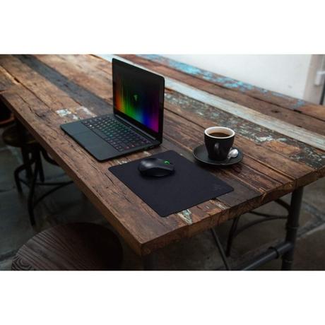 Razer Goliathus Stealth Portable Gaming Mouse Mat, Micro Textured Weave Ultra Slim 1.5 mm Thickness, Anti-Slip Black Cloth-1