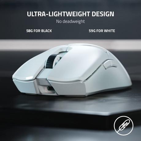Razer Viper V2 Pro Hyperspeed Wireless Optical Gaming Mouse, White
