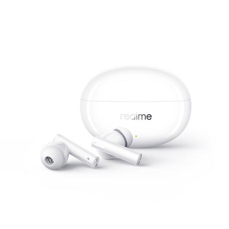 Realme Buds Air 5 In-ear Wirless Earphone, Upto 38 hrs of playtime, Fast charging, IPX5 Water Resistant, Google Fast Pair, Bluetooth v5.3, 45ms Super Low Latency, Supports Dolby Atmos, Smart Adaptive Noise Cancellation, White-1