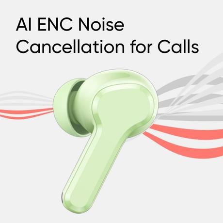 Realme Buds T110 with AI ENC for calls, upto 38 hours of Playback and Fast Charging Bluetooth Headset (Punk Black, True Wireless)-2