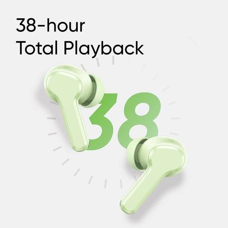 Realme Buds T110 with AI ENC for calls, upto 38 hours of Playback and Fast Charging Bluetooth Headset (Punk Black, True Wireless)-3