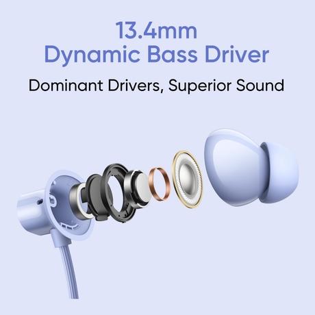 realme Buds wireless 3 Neo Bluetooth Neckband with 13.4 mm Dynamic Bass Boost Driver, upto 32 Hours Playback , Fast Charge, AI ENC, 45ms Ultra Low latency, IP55 Dust & water resistannt, Dual Pairing & Bluetooth v5.4 (Blue)-2