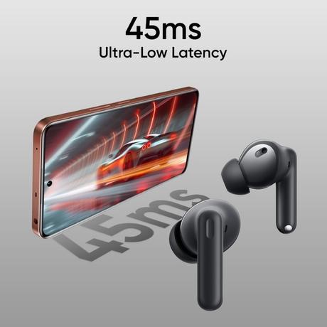 realme Buds T310 TWS Bluetooth Earbuds with 12.4 mm Dynamic Bass Driver, 40 Hrs Total Playback, Fast Charge (10 min Charge for 5 hrs Playback), Vibrant Black-6