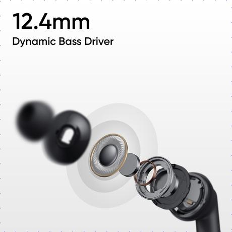 realme Buds T310 TWS Bluetooth Earbuds with 12.4 mm Dynamic Bass Driver, 40 Hrs Total Playback, Fast Charge (10 min Charge for 5 hrs Playback), Agile White-2