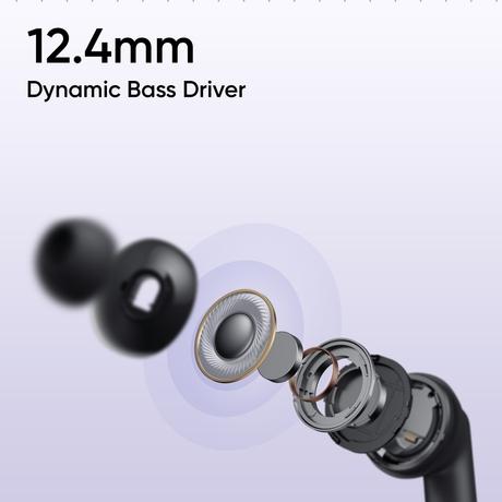 realme Buds T310 TWS Bluetooth Earbuds with 12.4 mm Dynamic Bass Driver, 40 Hrs Total Playback, Fast Charge (10 min Charge for 5 hrs Playback), Monet Purple-2