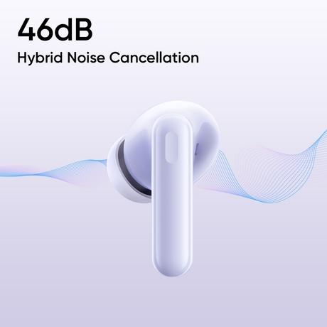 realme Buds T310 TWS Bluetooth Earbuds with 12.4 mm Dynamic Bass Driver, 40 Hrs Total Playback, Fast Charge (10 min Charge for 5 hrs Playback), Monet Purple-3