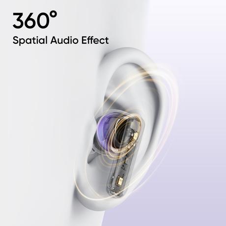 realme Buds T310 TWS Bluetooth Earbuds with 12.4 mm Dynamic Bass Driver, 40 Hrs Total Playback, Fast Charge (10 min Charge for 5 hrs Playback), Monet Purple-4