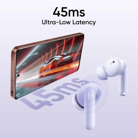 realme Buds T310 TWS Bluetooth Earbuds with 12.4 mm Dynamic Bass Driver, 40 Hrs Total Playback, Fast Charge (10 min Charge for 5 hrs Playback), Monet Purple-6