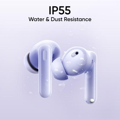 realme Buds T310 TWS Bluetooth Earbuds with 12.4 mm Dynamic Bass Driver, 40 Hrs Total Playback, Fast Charge (10 min Charge for 5 hrs Playback), Monet Purple-9