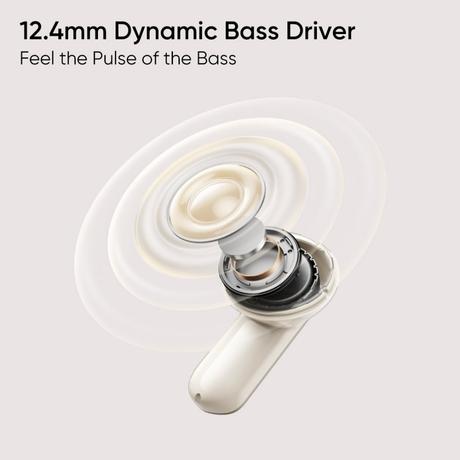 realme Buds Air7 TWS Earbuds, Ivory Gold-3