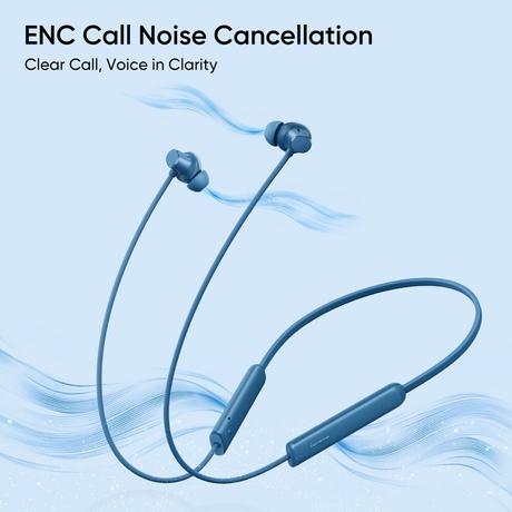 realme Buds Wireless 5 Lite in ear Bluetooth Neckband with 12.4 mm Dynamic Bass Boost Driver, Upto 35 Hours Playback, 45 ms Low Latency, IP55 Dust & Water Resistant, Bluetooth v5.4 (Haze Blue)-4