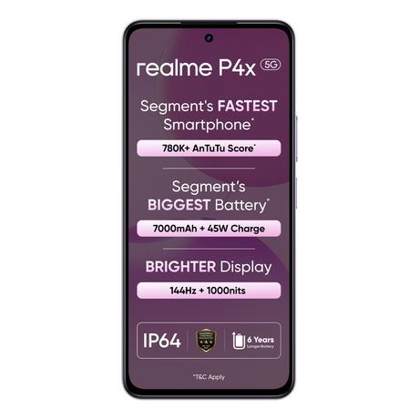 Realme P4x 5G 128 GB, 8 GB RAM, Elegant Pink, Mobile Phone-10