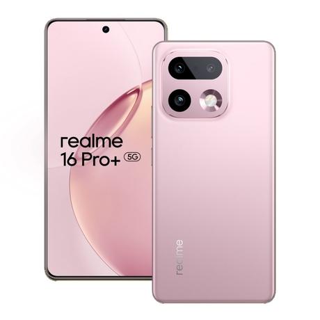 Realme 16 Pro+ 5G 256 GB, 8 GB RAM, Camellia Pink, Mobile Phone-0