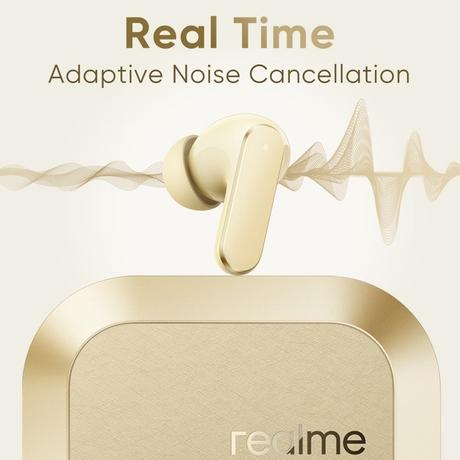realme Buds Air 8, 11 mm + 6 mm Dual Dynamic Bass Drivers, 58 Hrs Playtime, 55 dB ANC,6 Mic ENC, 45 ms Low Latency, 360 Spatial Audio, Hi-Res LHDC , IP55 Dust & Water Resistant, BT v5.4 (Master Gold)-9