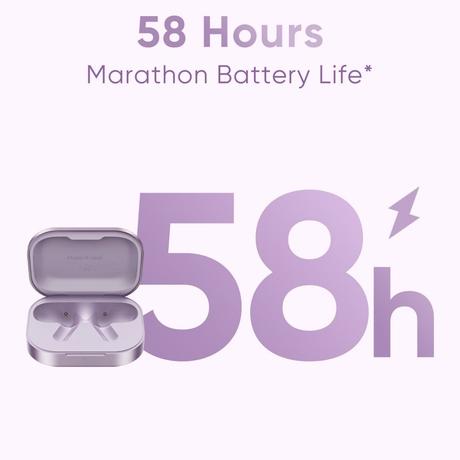 realme Buds Air 8, 11 mm + 6 mm Dual Dynamic Bass Drivers, 58 Hrs Playtime, 55 dB ANC,6 Mic ENC, 45 ms Low Latency, 360 Spatial Audio, Hi-Res LHDC , IP55 Dust & Water Resistant, BT v5.4 (Master Grey)-6