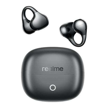 realme Buds Clip Open-Ear Wireless Earbuds with 11 mm Dual Magnet Drivers, 3D Spatial Audio, 36 H Playtime, AI ENC, IP55 Rating and 45 ms Low Latency (Titanium Black)-2