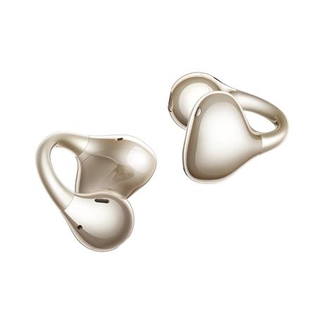 realme Buds Clip Open-Ear Wireless Earbuds with 11 mm Dual Magnet Drivers, 3D Spatial Audio, 36 H Playtime, AI ENC, IP55 Rating and 45 ms Low Latency (Titanium Gold)-1