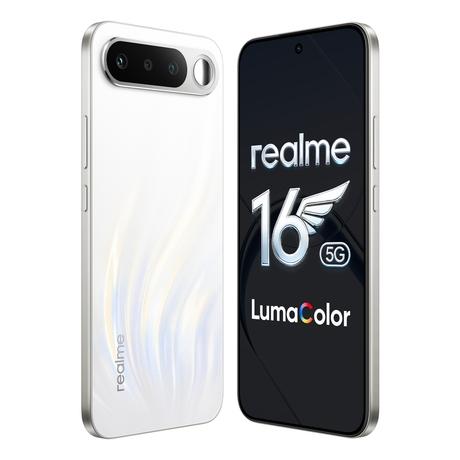 Realme 16 5G 128 GB, 8 GB RAM, Air White, Mobile Phone-1