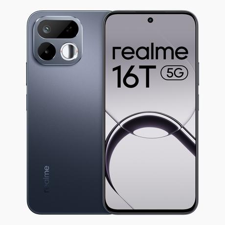 Realme 16T 5G 8 GB RAM, 256 GB, Mobile Phone, Starlight Black-0