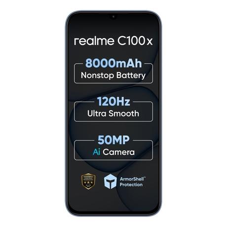 Realme C100X 4G 64 GB, 4 GB RAM, Deepblue Tides, Mobile Phone-1