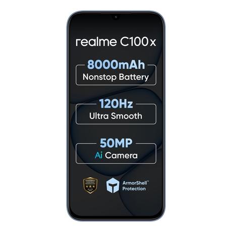 Realme C100X 4G 64 GB, 4 GB RAM, Deepblue Tides, Mobile Phone-1