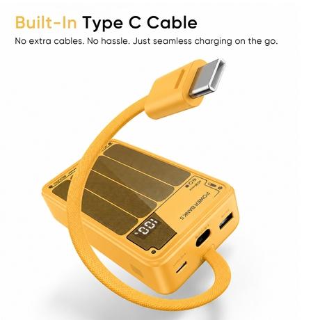 Realme TechLife 45 W 20000 mAh With Cable Power Bank, Amber Yellow-12