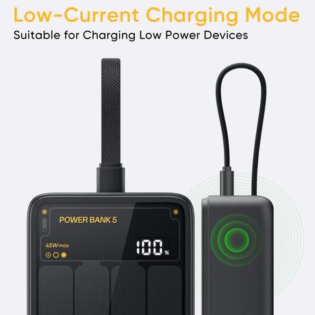 Realme TechLife 45 W 20000 mAh With Cable Power Bank, Amber Yellow-3