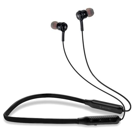 Reconnect Dank Neckband with IPx4, water resistance, 16Hrs Battery, Bluetooth v5.0, Multi point connection (Black) with 1 year warranty-0