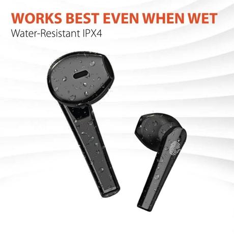 Reconnect Probuds Plus, 18 hours Playtime, Bluetooth v5.0, IPX4 Water-Resistance, Black-6