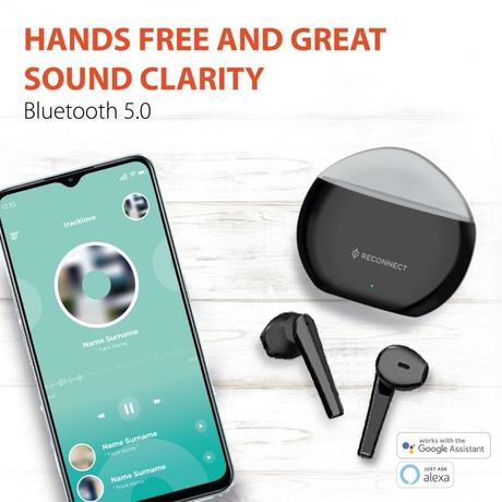 Reconnect Probuds Plus, 18 hours Playtime, Bluetooth v5.0, IPX4 Water-Resistance, Black-7