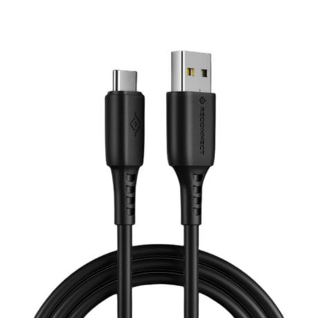 Reconnect RATCB1006 USB A to USB C Cable, Black-0