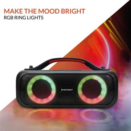 Reconnect Wireless Speaker Thump Plus, Bluetooth v5.0, 20 Watt power output, IPX5 Water Resistant, Multiple Connectivity, Super Bass, TWS Technology, RGB Ring Lights-2