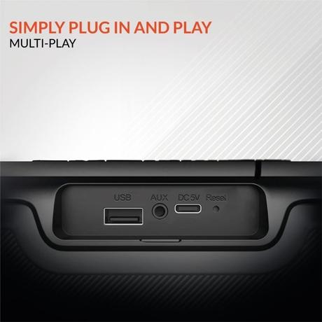 Reconnect Wireless Speaker Thump Plus, Bluetooth v5.0, 20 Watt power output, IPX5 Water Resistant, Multiple Connectivity, Super Bass, TWS Technology, RGB Ring Lights-8